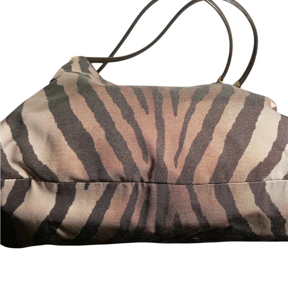 COACH MADISON PHOBE Stylish Zebra Print Shoulder Bag